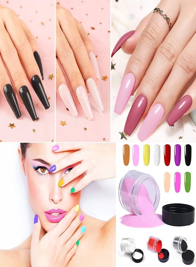 Bolt Bee Acrylic Nail Powder Set With 12 Colors | Multicolor Nail Art Powder for Acrylic Extension | 3D Manicure Design DIY Kit for Women & Girls | Long-Lasting,Easy-to-Use Nail Decoration Set (120g) - Image 3