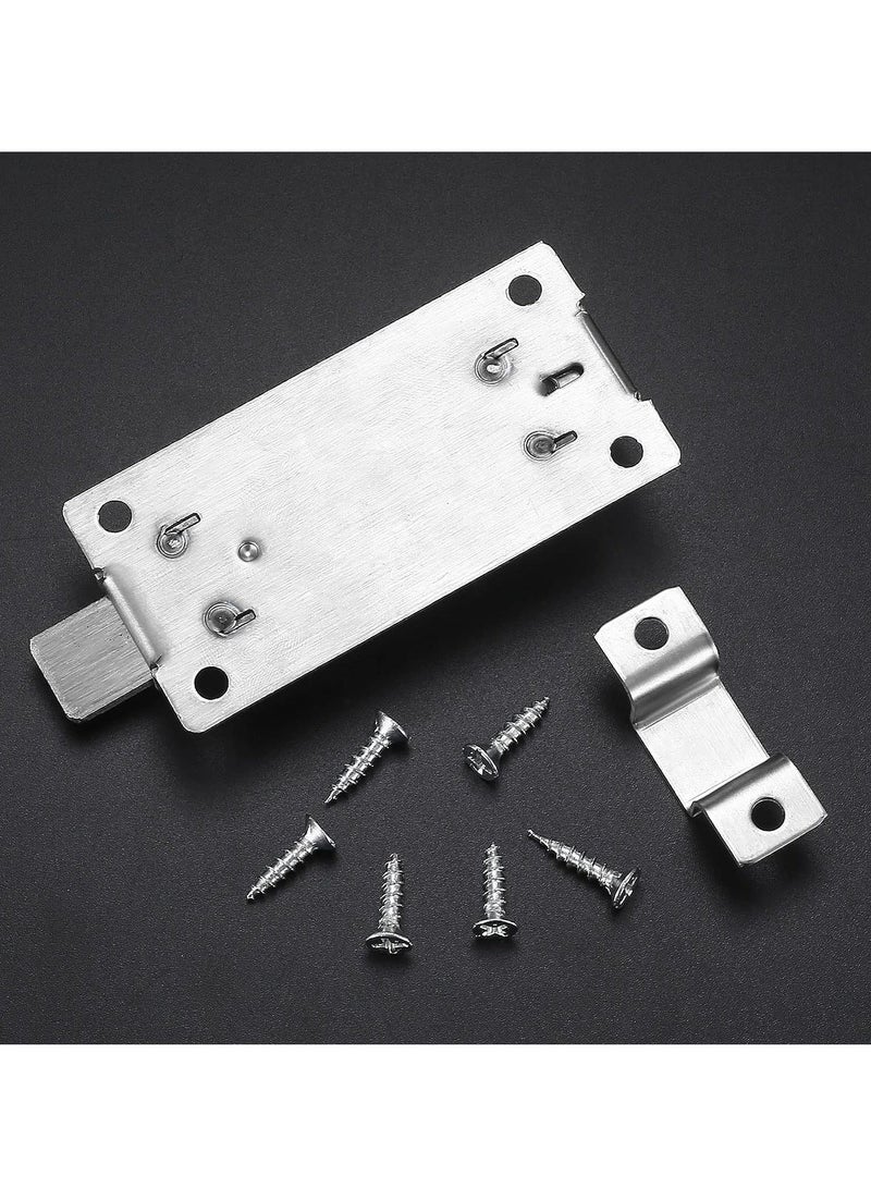 4 Inch Door Locks PCS Garden Gate Stainless Steel Latches Bolt Lock Latch Barrel Sliding with Padlock Hole for Wooden Gates Shed  - Image 3