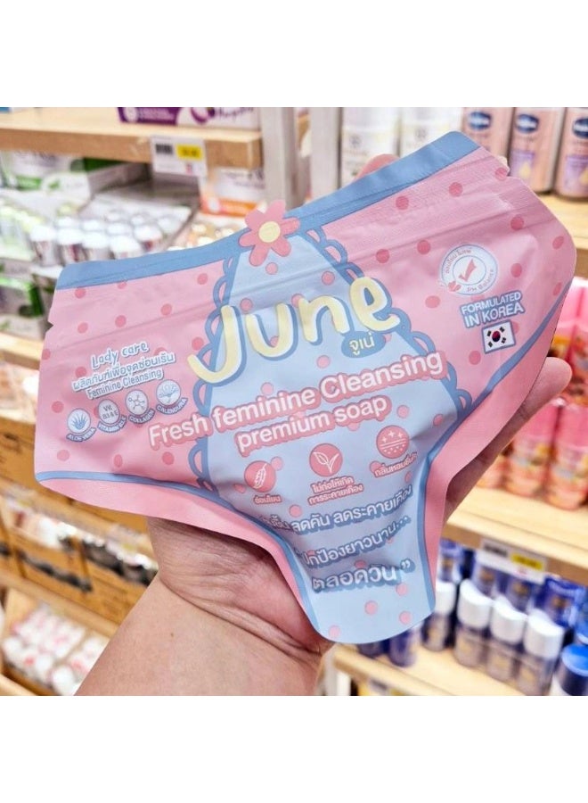 جون قطعتان صابون جون الأصلي فريش الفاخر لتنظيف البشرة النسائية 50*2 جرام - Image 3