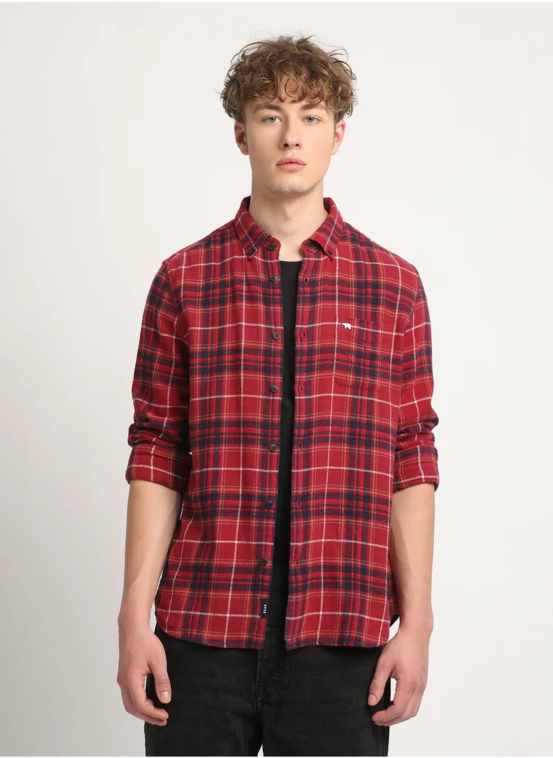 ذا بير هاوس Cotton Shirt for Men | Slim Fit, Long Sleeve, Casual & Formal Wear | Soft, Breathable Fabric for Office, Everyday, & All-Season Use in Classic & Trendy