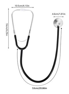 KIIUMI Basic Medical Stethoscope Professional Single Stethoscope， Portable Medical Single Head Stethoscope，Black Tube，HM-110  - Image 2