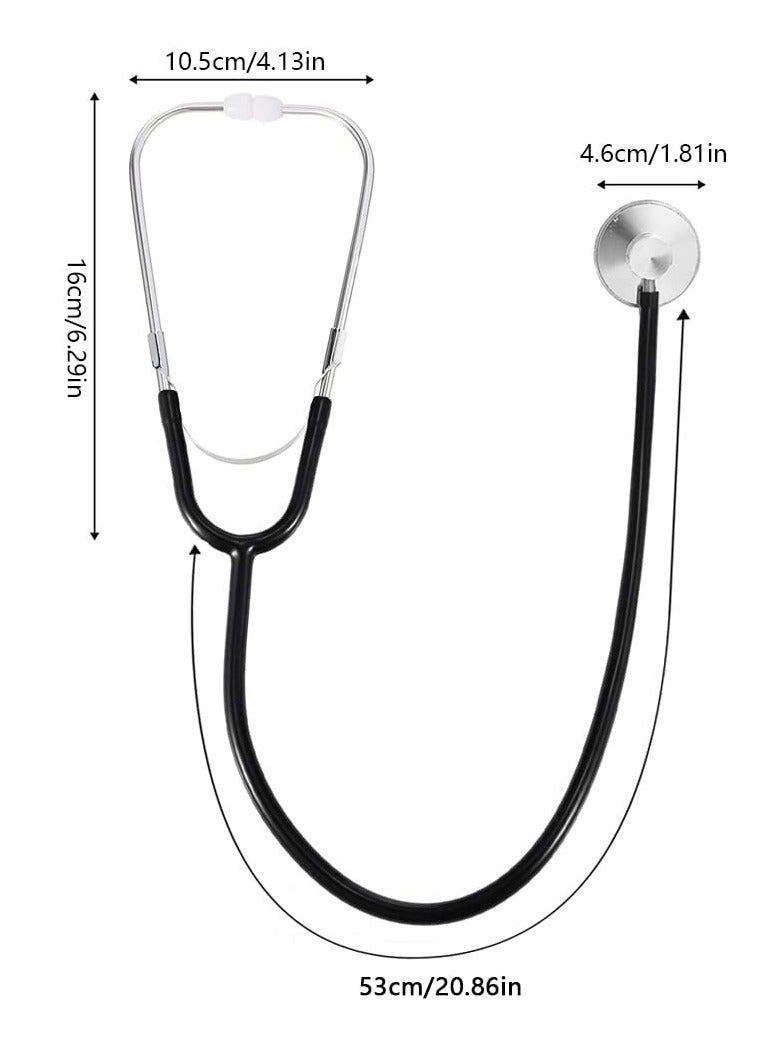 KIIUMI Basic Medical Stethoscope Professional Single Stethoscope， Portable Medical Single Head Stethoscope，Black Tube，HM-110  - Image 3