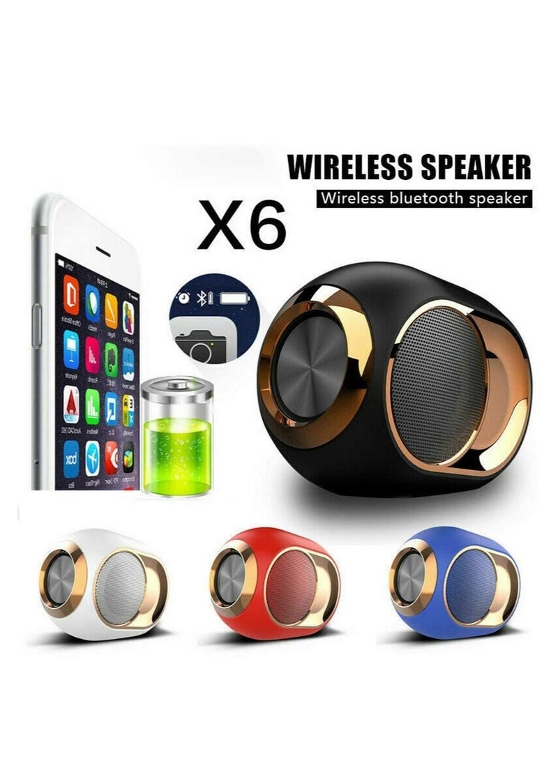 Bluetooth Speakers, Portable Wireless Speaker with Stereo Sound & Hi-Fi TWS, 1200mAh 8H Music Player, Mini Subwoofer Support U Disk/Fm Radio/Aux/Tf Card, Bluetooth Speaker for Party Home Beach - Image 4