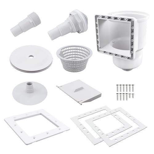 Kefly Above Ground Pools Skimmer with Accessories, Thru-Wall Skim Compatible with All Standard Pool Wall Cutouts - Image 1