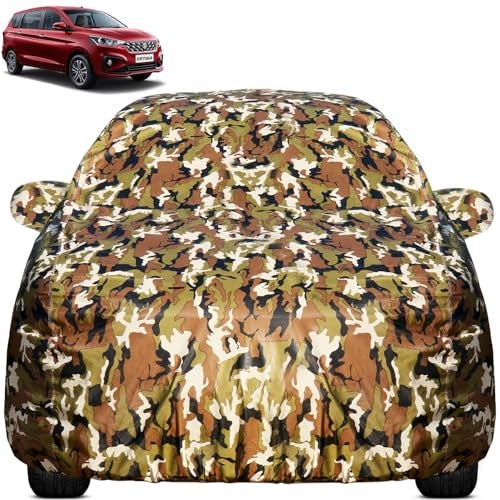Pivalo Car Body Cover for Maruti Ertiga All Model & Years (2012-2026) 100% Waterproof with Mirror Pockets, Triple Stitched Dustproof Heat Resistant UV Protection (Military/Jungle/Camouflage) - Image 1