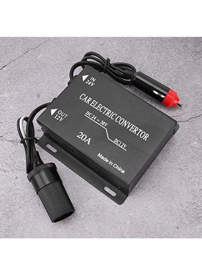 Step-Down Power Supply, 24 Volt to 12 Volt 20 Amp Automotive Power Adapter - Image 5