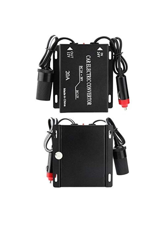 Step-Down Power Supply, 24 Volt to 12 Volt 20 Amp Automotive Power Adapter - Image 4