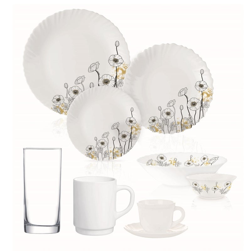 Arcopal Opal Dinner Set 50Pcs Feston Decor V3545