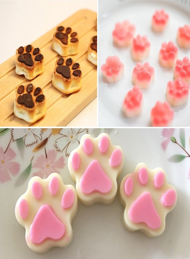 DaKuan 4-Pack Food Grade Silicone Paw Print Mold | Reusable Pet Ice Candy Chocolate Bakery Molds | Oven, Freezer & Dishwasher Safe - Image 5