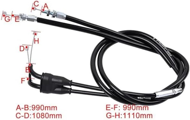 Vuzmode Motorcycle Throttle Housing Assembly Cable - Image 3