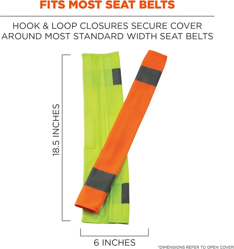 Ergodyne Ergodyne GloWear 8004 High Visibility Reflective Seat Belt Cover Orange - Image 4