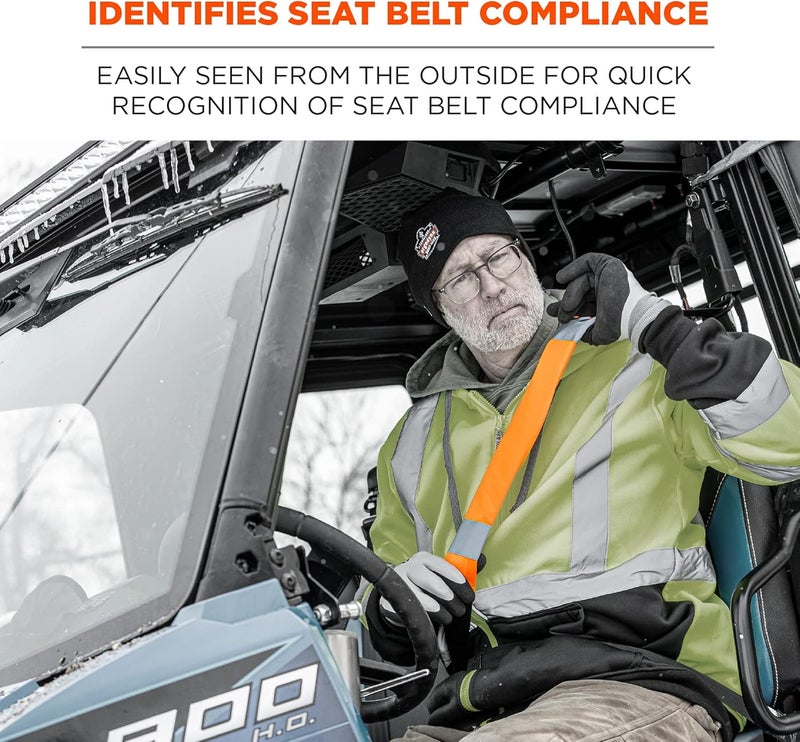 Ergodyne Ergodyne GloWear 8004 High Visibility Reflective Seat Belt Cover Orange - Image 2