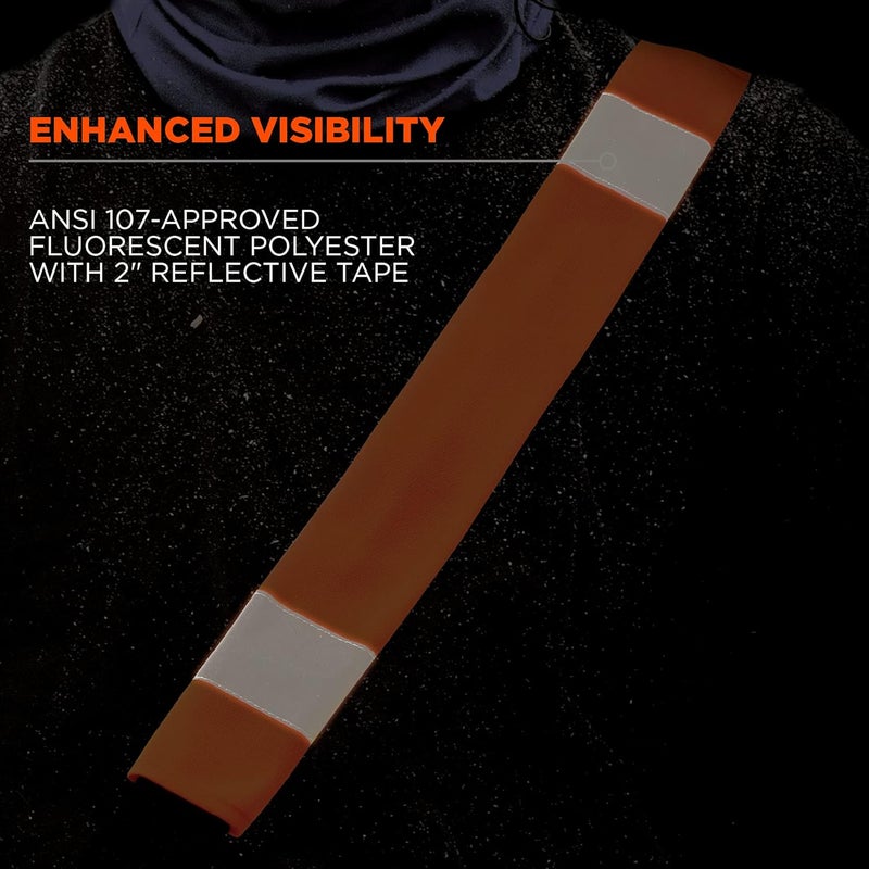 Ergodyne Ergodyne GloWear 8004 High Visibility Reflective Seat Belt Cover Orange - Image 3