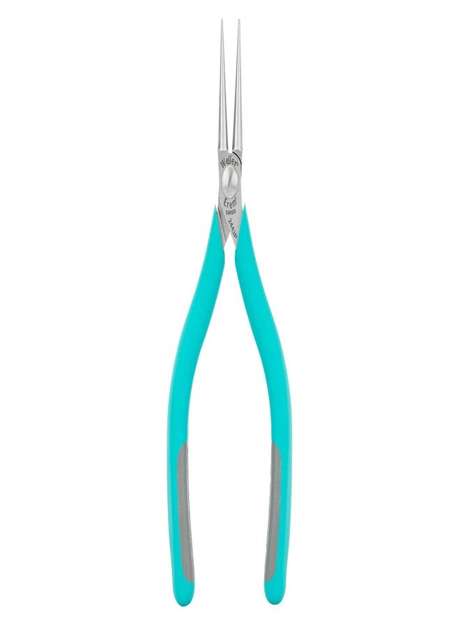 Erem Weller Erem 2443P 5 3/4 Fine Round Nose Plier with Smooth Jaws and Ergonomic Handles, Silver, Blue - Image 5