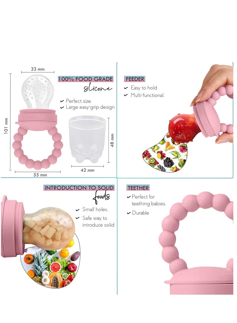 O'doe Baby Led Weaning Feeding Supplies for Toddlers, O'doe Baby Feeding Set | Suction Silicone Baby Bowl-Self Eating Utensils Set with Spoons, Bibs, Toddlers Spoon Set | Infant Food Plate Kit | Set of 17 - Image 3