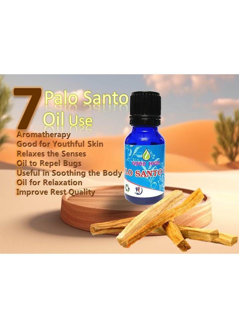 Good High Good High Palo Santo Oil 100 Pure Natural Organic Vegan and Undiluted Palo Santo Essential OilFor Personal Care Essential Oil By Good High 0507 oz 15 mL  - Image 2
