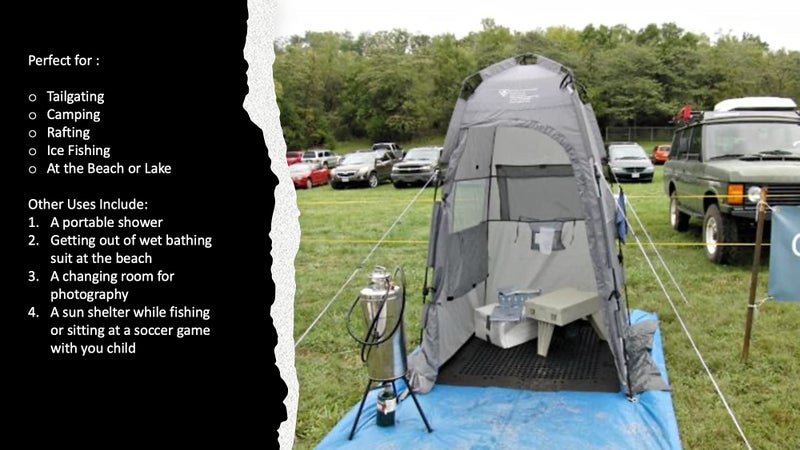 Cleanwaste Spacious Portable Privacy Tent for Outdoor Showers, Changing Room & Compatible for Cleanwaste Camping Toilet - Surfing, Beach, Hiking, Ice Fishing & More - 6 ½ Ft. Tall with 4”x4”of FloorSpace - Image 5