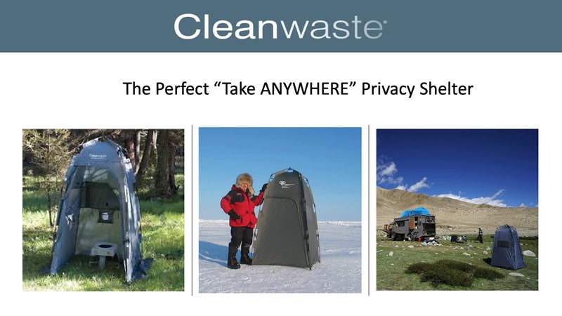 Cleanwaste Spacious Portable Privacy Tent for Outdoor Showers, Changing Room & Compatible for Cleanwaste Camping Toilet - Surfing, Beach, Hiking, Ice Fishing & More - 6 ½ Ft. Tall with 4”x4”of FloorSpace - Image 3