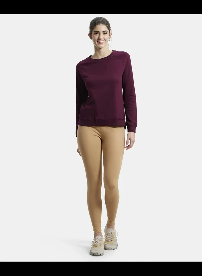 JOCKEY Jockey AW87 Women's Super Combed Cotton Elastane Stretch Leggings with Ultrasoft Waistband