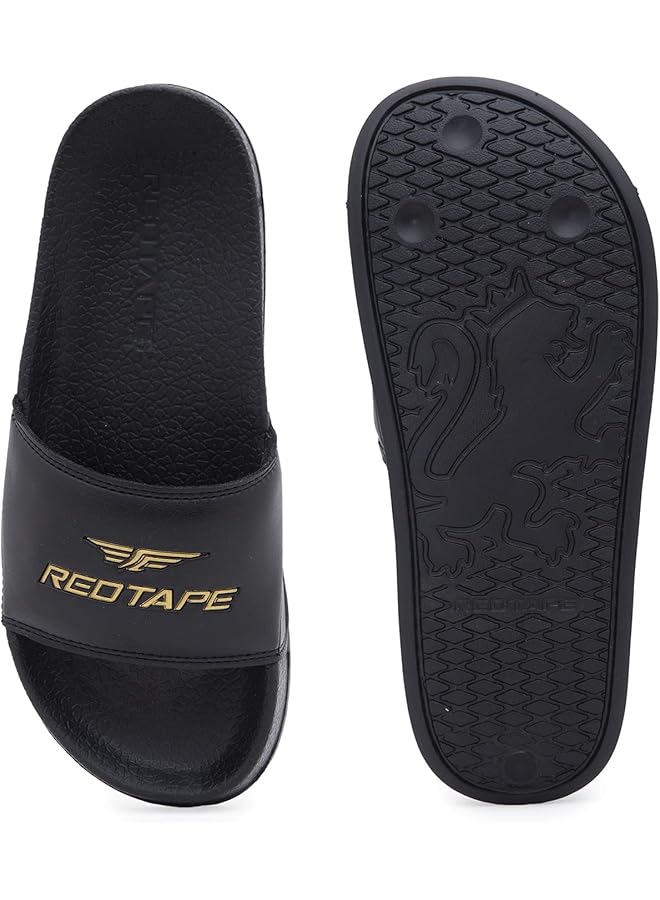 Red Tape Women's Black Sliders - Image 4