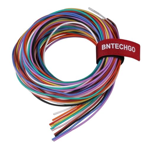 BNTECHGO 22 Gauge Silicone Wire Kit 10 Color Each 10 ft Flexible 22 AWG Stranded Tinned Copper Wire - Image 1