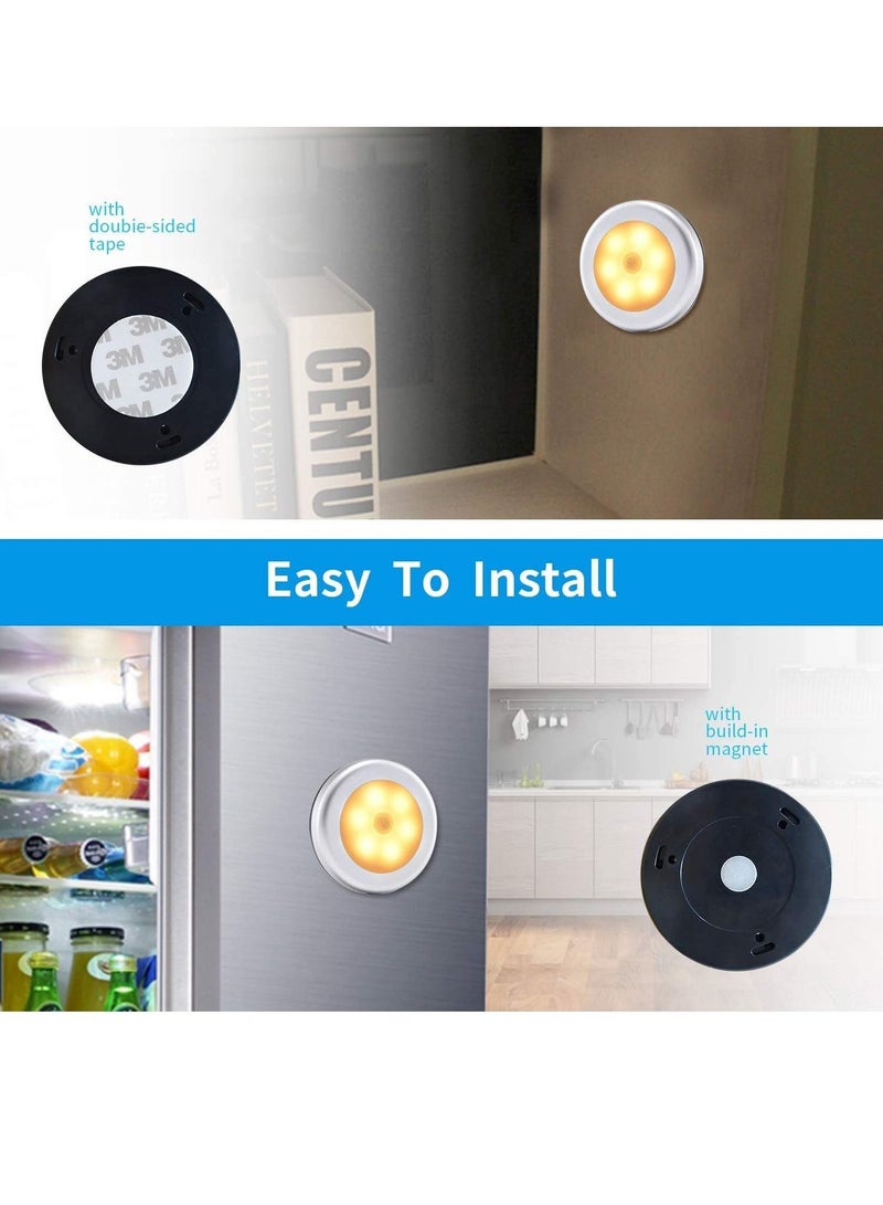Warm White LED Motion Sensor Bedroom/Bathroom/Kitchen/Hallway/Stairs/Energy Efficient 6-Pack - Image 3