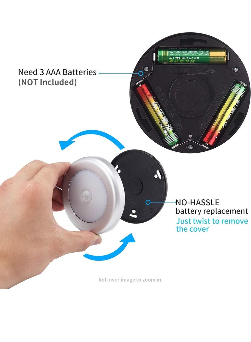 Warm White LED Motion Sensor Bedroom/Bathroom/Kitchen/Hallway/Stairs/Energy Efficient 6-Pack - Image 4