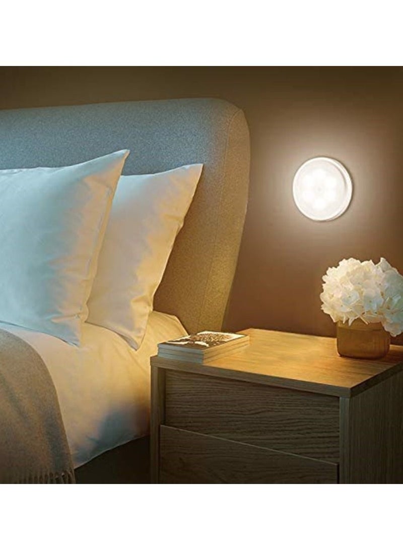 Warm White LED Motion Sensor Bedroom/Bathroom/Kitchen/Hallway/Stairs/Energy Efficient 6-Pack - Image 2