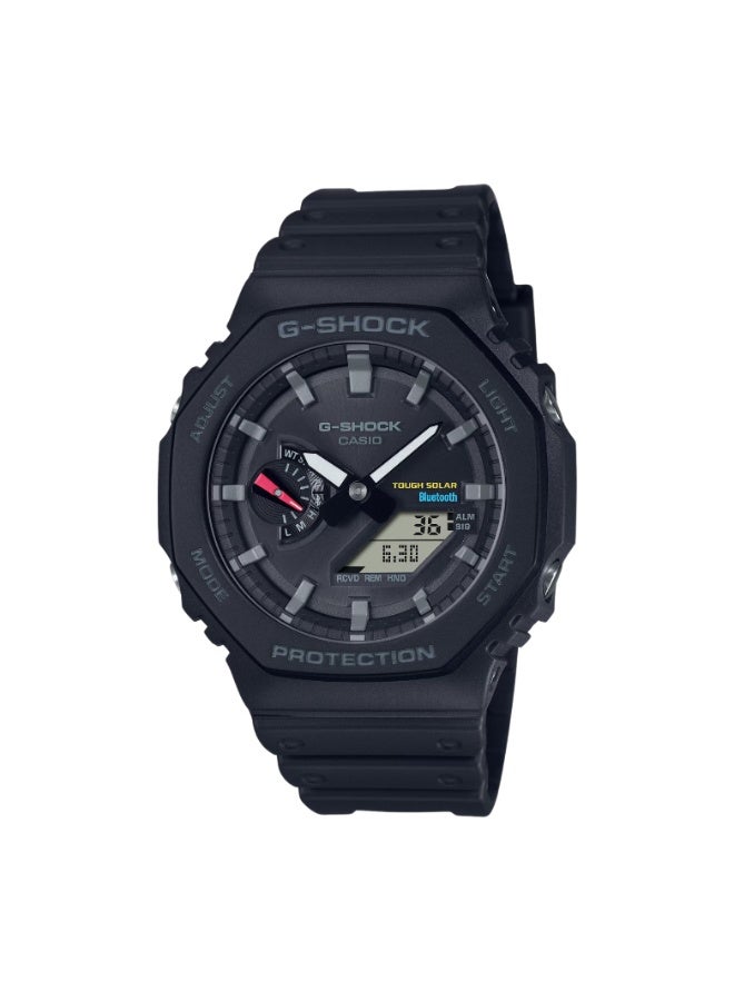 Casio G SHOCK GA B2100 1ADR Tough Solar Bluetooth Analog Digital Watch Carbon Core Guard 200m Water Resistant Black - Image 1