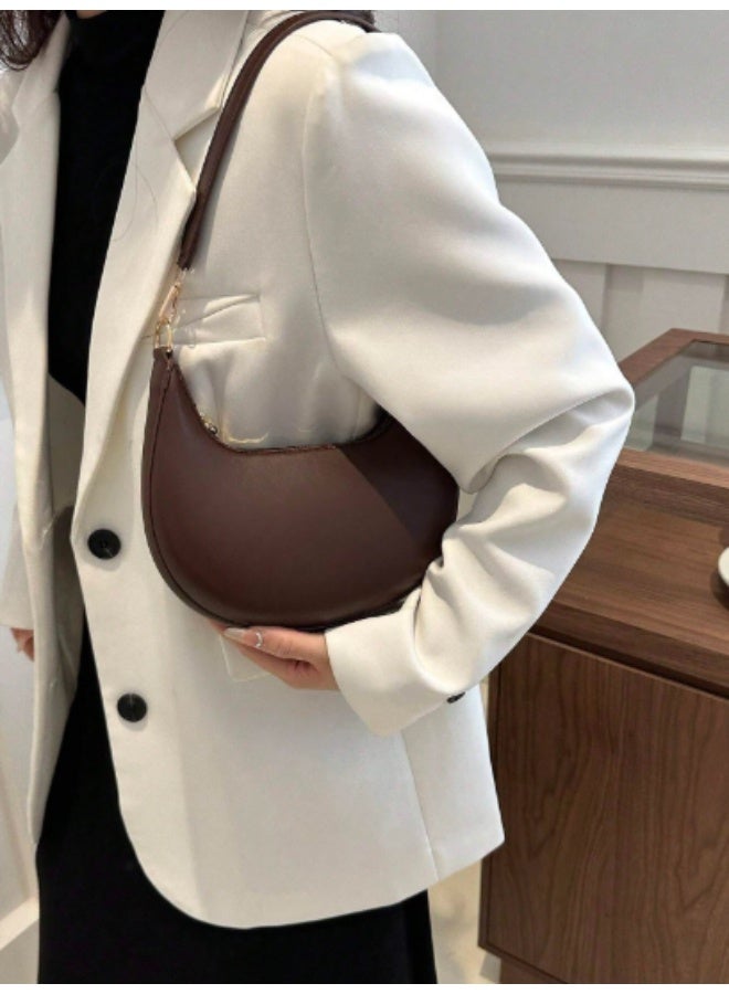 عرب شنطة كروس بودي نسائية، ستايل فرنسي عصري، لون بني قهوة، تصميم أنيق وعملي، مثالية للعمل والخروجات اليومية - Image 3