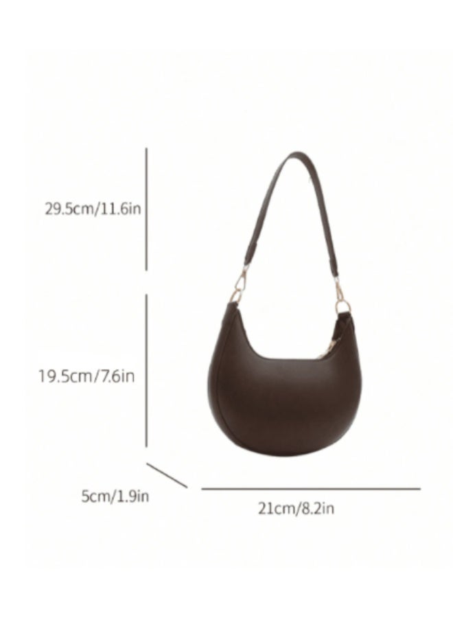 عرب شنطة كروس بودي نسائية، ستايل فرنسي عصري، لون بني قهوة، تصميم أنيق وعملي، مثالية للعمل والخروجات اليومية - Image 4