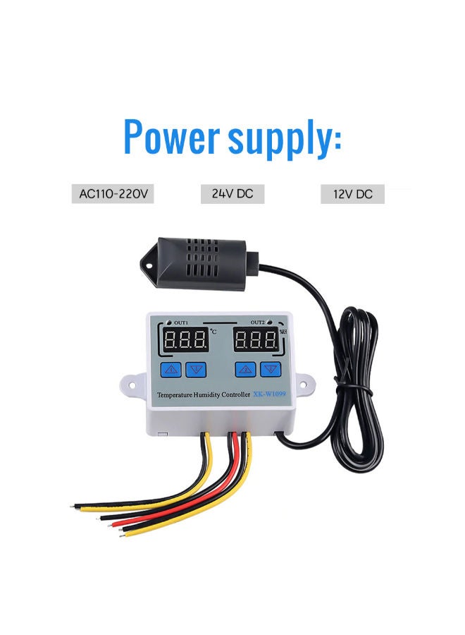 نيبمينينت جهاز تحكم رقمي مزدوج في درجة الحرارة والرطوبة متعدد الألوان - Image 2