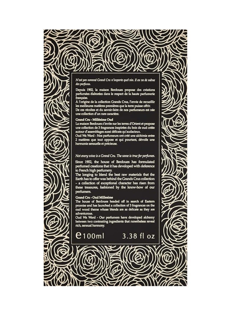بيردويس عطر بيردوس عود ورد، 100 مل، عطر فاخر للرجال والنساء، مجموعة عطور فاخرة من مجموعة غراند كروس براتنج العود والورد التركي وأوراق الباتشولي المجففة - Image 3