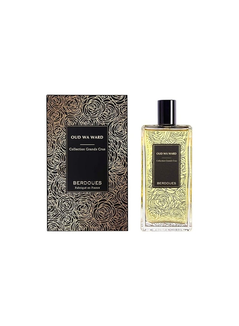 بيردويس عطر بيردوس عود ورد، 100 مل، عطر فاخر للرجال والنساء، مجموعة عطور فاخرة من مجموعة غراند كروس براتنج العود والورد التركي وأوراق الباتشولي المجففة - Image 4