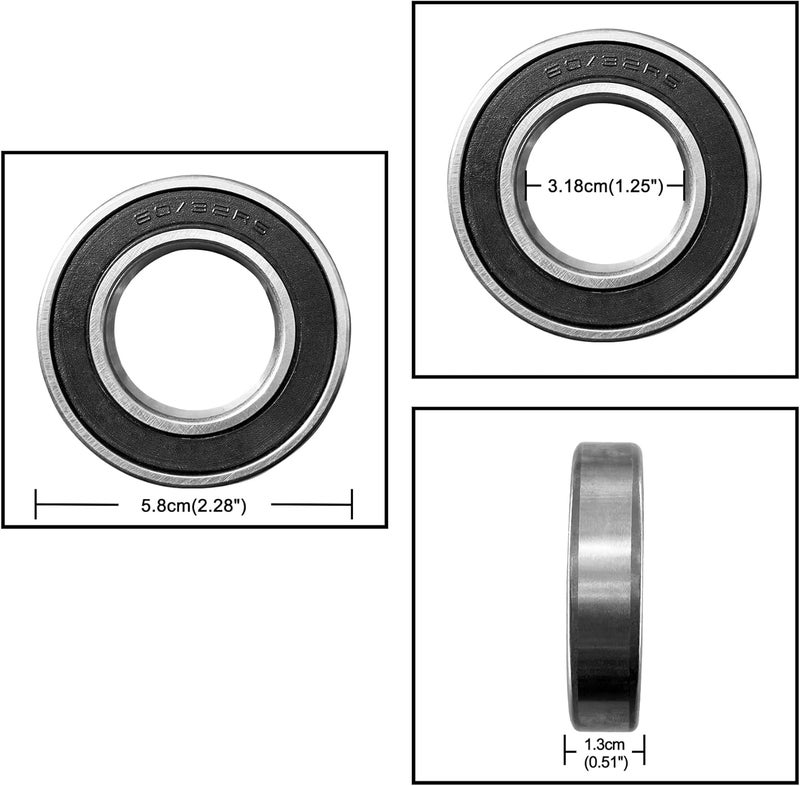 HQPASFY Rear Left Wheel Axle Hub with Bearing for Honda TRX500FE TRX500FM 2005-2013 - Image 5