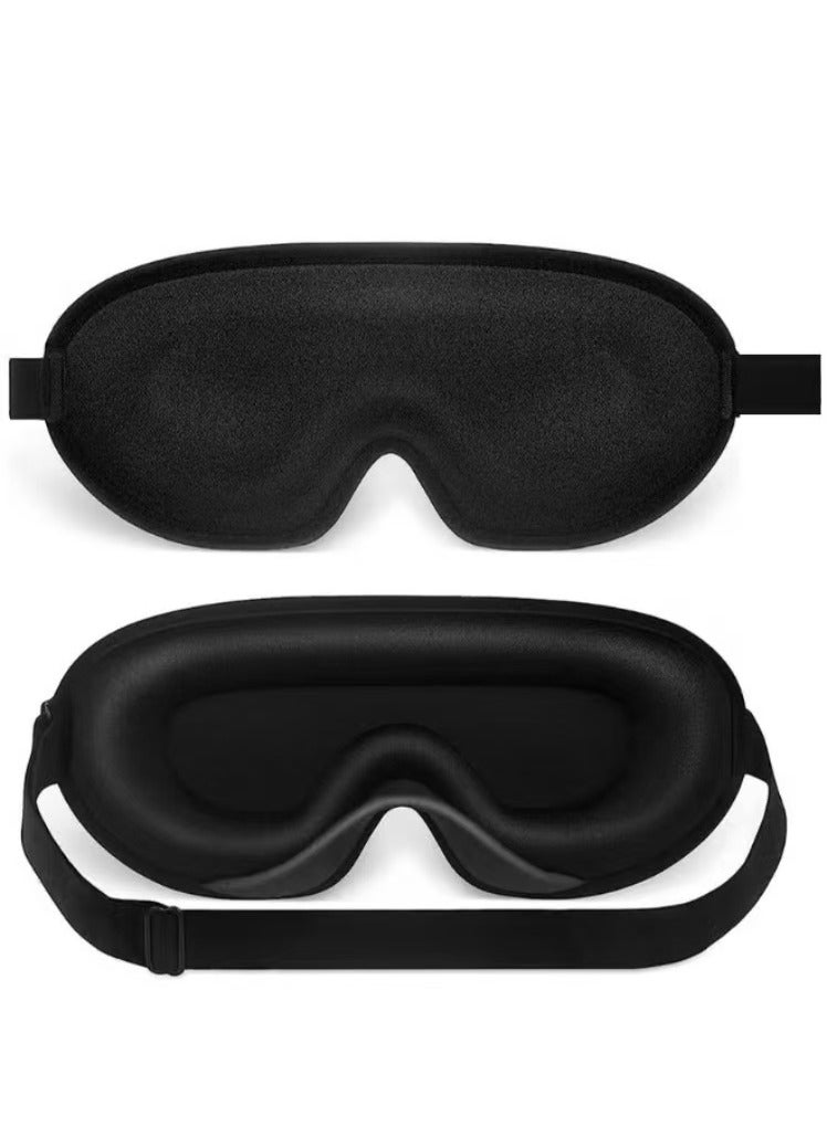 قناع العين ثلاثي الأبعاد الناعم والمعتم: النوم المثالي في أي وقت وفي أي مكان - Image 1