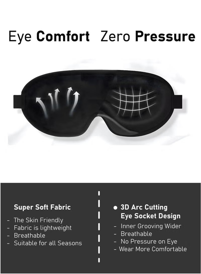 قناع العين ثلاثي الأبعاد الناعم والمعتم: النوم المثالي في أي وقت وفي أي مكان - Image 5