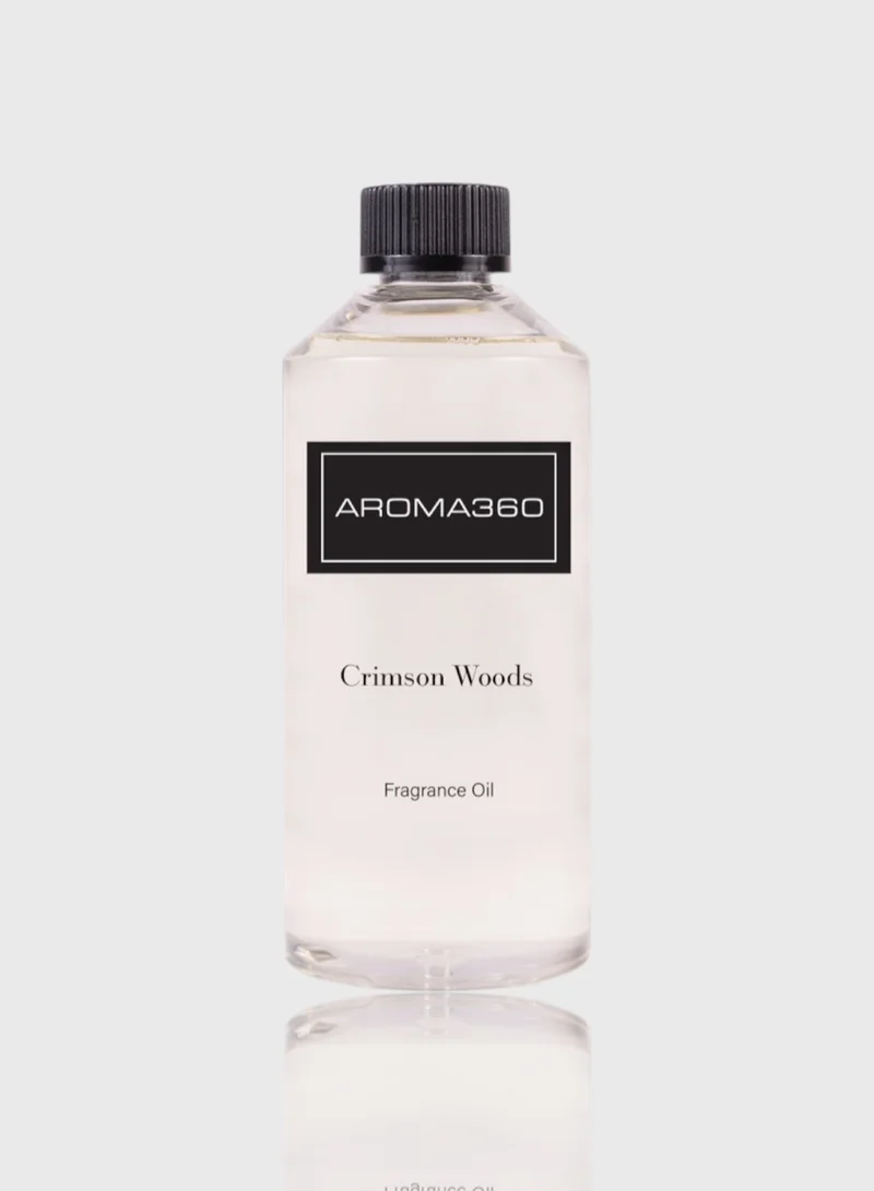 AROMA360 Crimson Woods Fragrance Oil Blend - Hotel Inspired for Luxury Essential Oil Diffusers - Aromatherapy Scent Diffuser Oil - Apple Blossom, Amber, and Oud