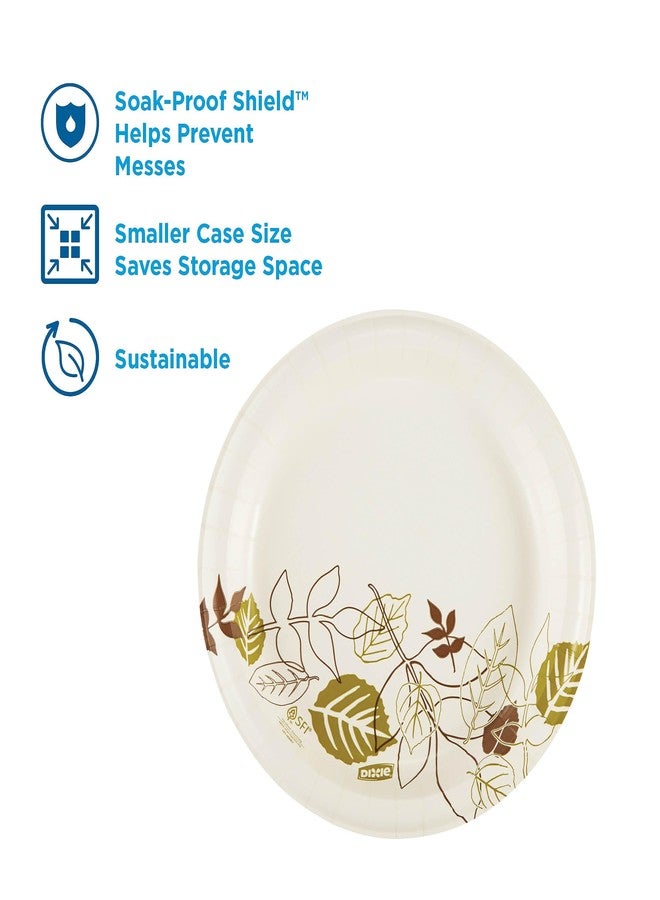 Dixie UX9WS Pathways Soak-Proof Shield Paper Plates, 8 1/2, Grn/Burg, 125/Pk, 4 Pks/Ct - Image 4