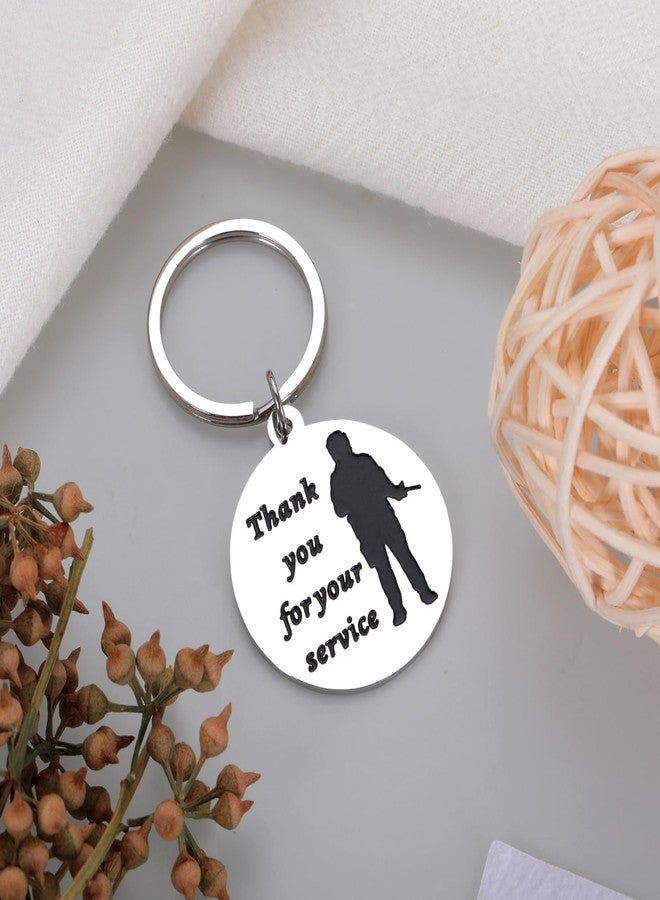 Delujouberst Veterans Day Keychain Gifts Bulk - Thank You for Your Service Military Retirement Appreciation Gift for Men Veterans Day Decorations Veteran Memorial - Image 4