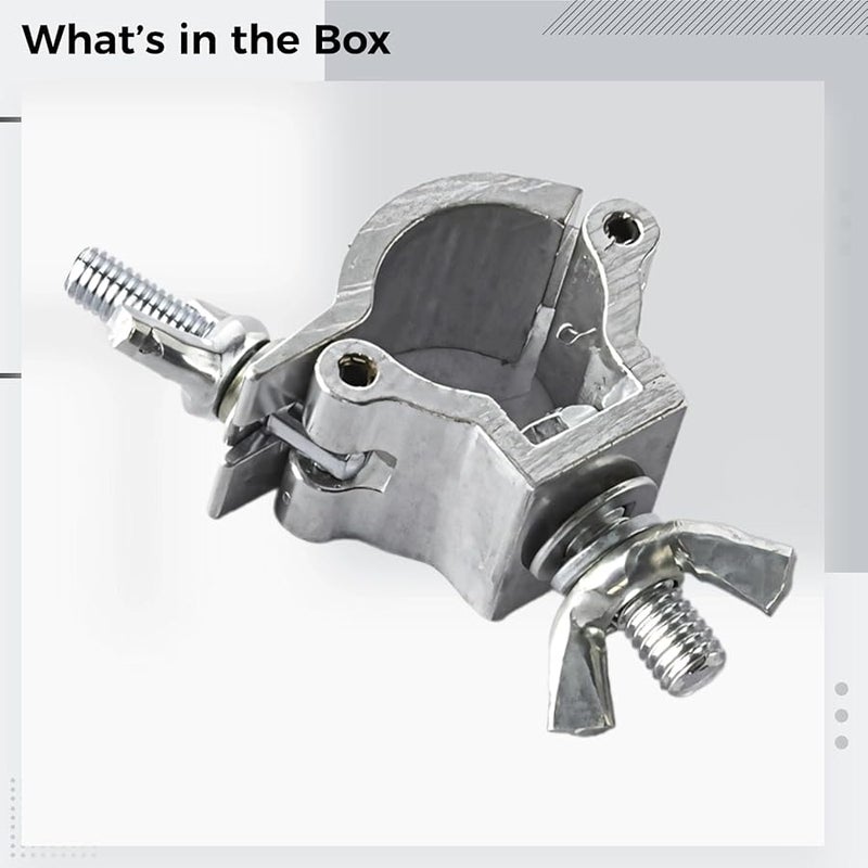 Aluminum Alloy Scaffold Cross Clamp With Wing Nut For Round Pipe Swivel Connector - Image 3