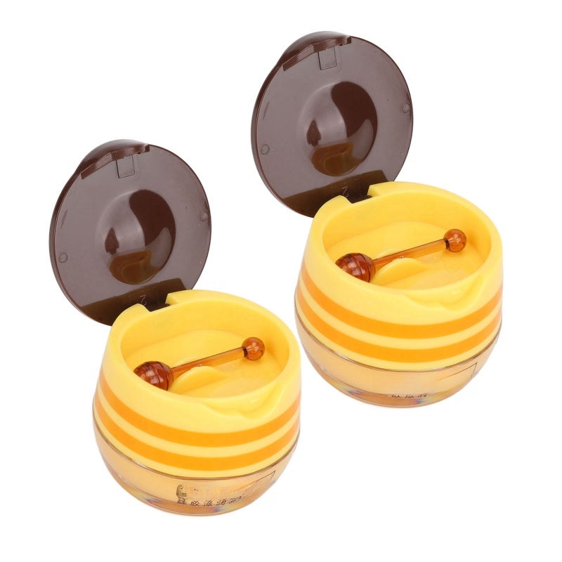 Honey Lip Balm: Beeswax Formula Long-Lasting Intense Hydration - Exfoliating Lip Treatment for Dry Lips, Lip Line Lightening Overnight Lip Care - Image 1