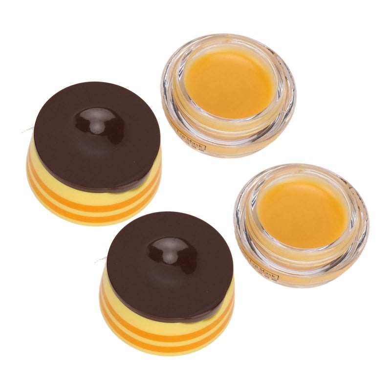 Honey Lip Balm: Beeswax Formula Long-Lasting Intense Hydration - Exfoliating Lip Treatment for Dry Lips, Lip Line Lightening Overnight Lip Care - Image 5