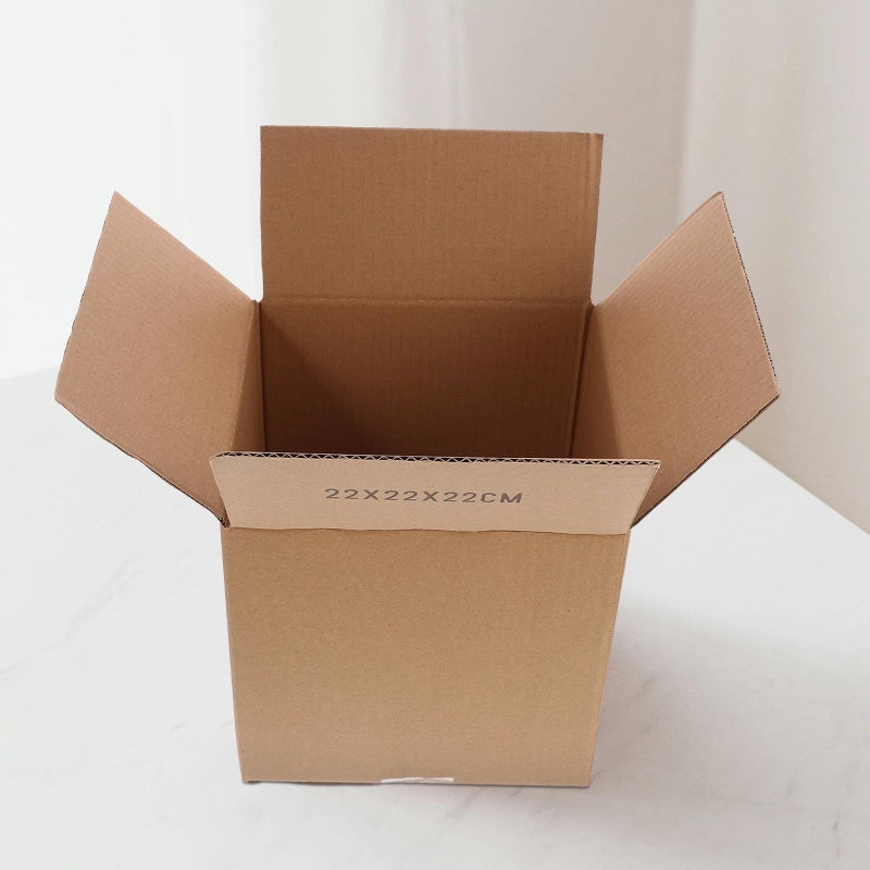 5pcs Medium Square Extra Strong Cardboard Packing Boxes 220x220x220mm Triple Layer Heavy Duty Moving - Image 5