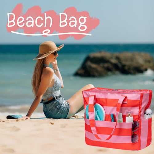 Bluboon Waterproof Beach Tote Pool Bags for Women Ladies Extra Large Gym Tote Carry On Bag With Wet Compartment for Weekender Travel - Image 3