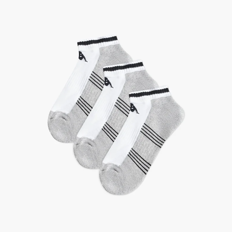 Kappa Set of 3 - Kappa Striped Ankle Length Half Terry Socks