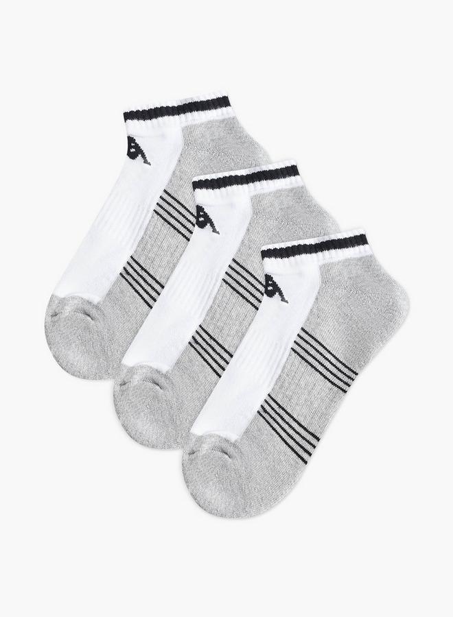 كابا طقم  جوارب كابا مخططة بطول الكاحل بنصف تيري - Image 1