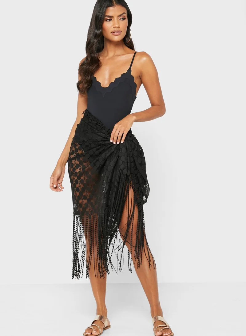 ELLA Fringed Sarong Wrap