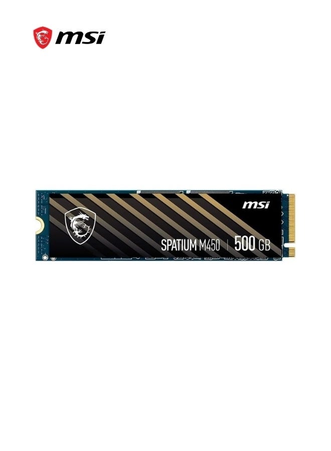 إم اس أي SPATIUM M450 SSD 500GB - PCIe 4.0 NVMe M.2 Internal Solid State Drive for Laptop, Desktop, Gaming PC 500 GB - Image 2
