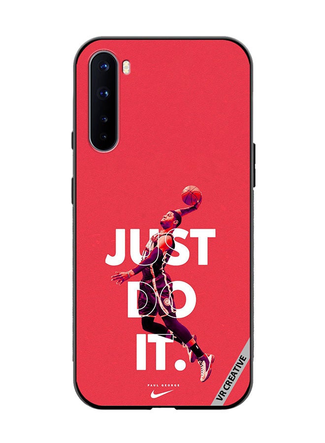 VR CREATIVE Protective Case Cover For OnePlus Nord Just Do It Paul George Design Multicolour - Image 1